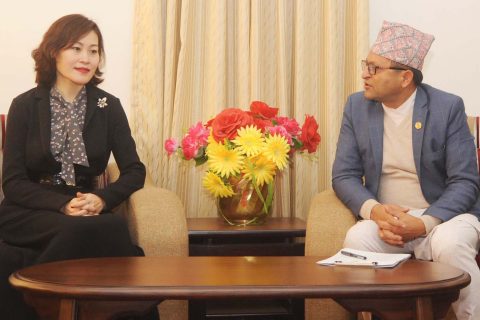 अध्यक्ष र नवनियुक्त चिनियाँ राजदूतबीच भेटवार्ता