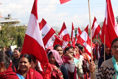 झण्डा बोकेर महिलाहरु सडकमा, गृहमन्त्रीको राजीनामा माग (तस्वीर र भिडियोसहित)