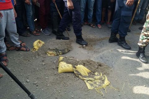 बुटवलकाे बम सेनाले डिस्पोज गर्‍यो