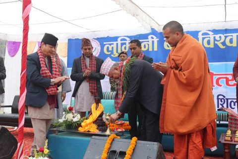 लुम्बिनी गुरुयोजना समयमै सकेर थप परिस्कृत गुरुयोजना कार्यान्वयनमा लाग्नु पर्छ : मुख्यमन्त्री पोखरेल