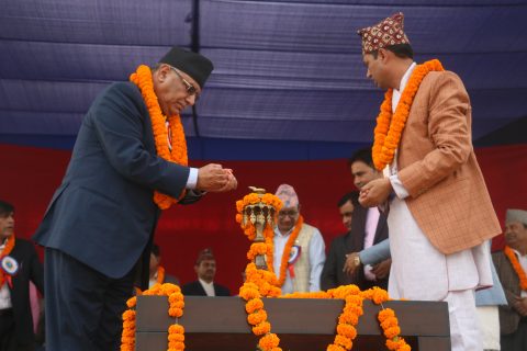 स्वदेशी लगानी बाहिर नलैजान निजी क्षेत्रलाइ नेकपा अध्यक्ष प्रचण्डको आग्रह