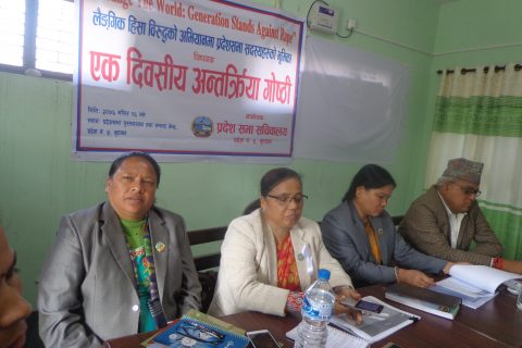 लैंगिक हिंसा रोक्ने प्रदेश सभा सदस्यको प्रतिवद्धता