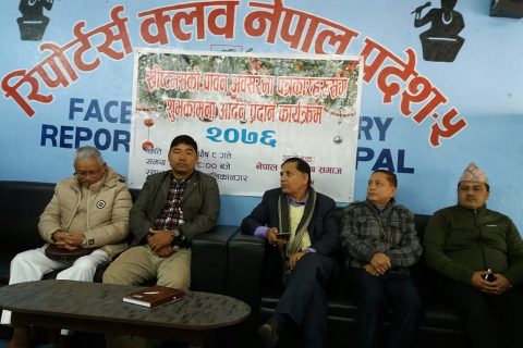 क्रिसमस को पुर्वसन्ध्यामा ख्रिश्चियन समाजद्धारा पत्रकारसंग शुभकामना आदानप्रदान