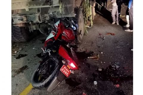बुटवलको नयाँगाउँमा मोटरसाइकल दुर्घटना  हुदा घटनास्थलमै २को मृत्यू