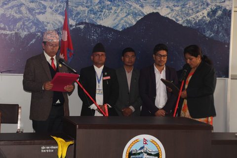 वलीद्धारा प्रदेशसभा सदस्यको सपथ ग्रहण