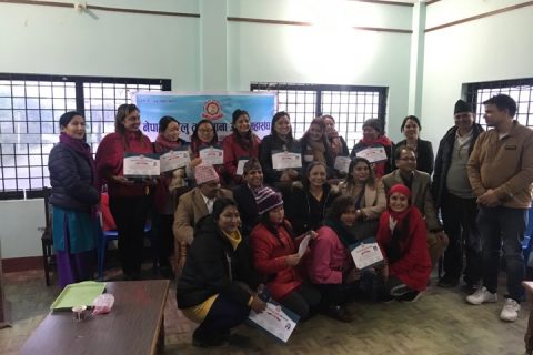 घरेलु तथा सना उद्योग महासंघद्धारा एडभान्स व्युटिसियन तालिम