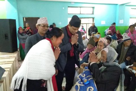 सैनामैना नगरपालिकाद्वारा जेष्ठ नागरिकहरुलाई सम्मान