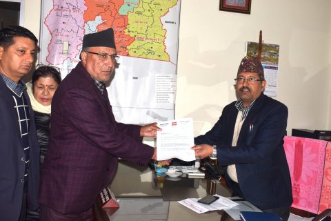 सूचना प्रविधि बिधेयकको विरोधमा रुपन्देहीबाट प्रधानमन्त्रीलाई बिरोध पत्र