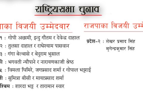 राष्ट्रियसभामा नयाँ अनुहार : नेकपाका १६ र राजपाका २ जना विजयी