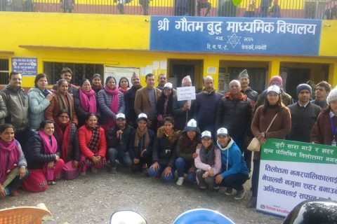 तिलोत्तमाका गौतमबुद्ध मावि र टिकुलीगढ मावि पोलिथिनमुक्त विद्यालय घोषणा