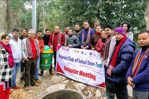 रोट्रयाक्ट डाउनटाउनको क्लिन सिटि अभियान