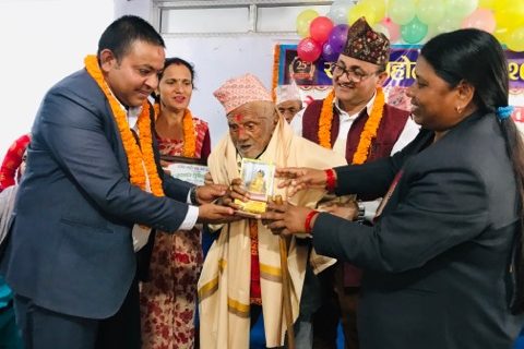 लिटिल प्याराडाईजद्धारा जेष्ठ नागरिक सम्मान