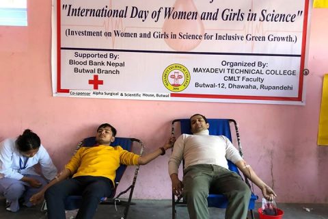 International Day of Women and Girls in Science’ को अवसर पारेर रक्तदान कार्यक्रम सम्पन्न
