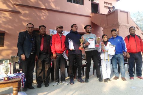 अन्तर विद्यालय स्तरीय प्रथम अन्नपूर्ण तेकान्दो च्याम्पनसीपमा रुपन्देही मोडेल बोडिंङ्ग स्कुल प्रथम