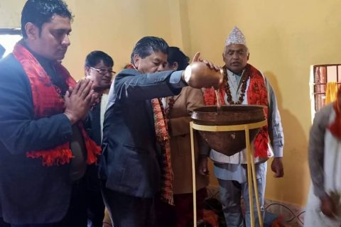 शिव जोतिलिङ्ग धामको सार्वजनिक लेखासमिती सभापति शाह बाट समउदघाटन