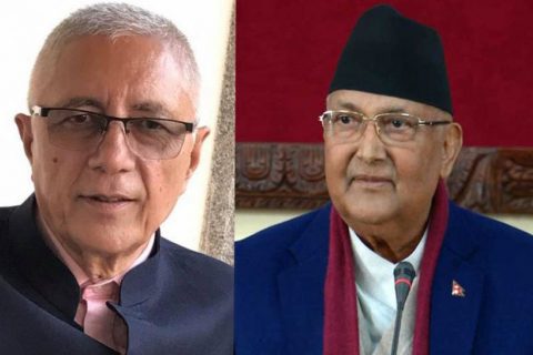 प्रधानमन्त्री ओली र कांग्रेस नेता शेखर कोइरालाबीच भेटवार्ता
