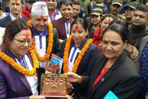 रेणु दाहाल नेतृत्वको कार र्‍याली लुम्बिनी भ्रमणमा, बुटवलमा स्वागत