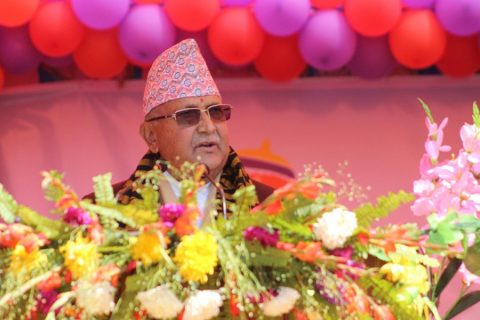 प्रधानमन्त्री ओलीद्धारा  पाँचथरमा खानेपानी आयोजना र विद्युतीकरण उद्घाटन