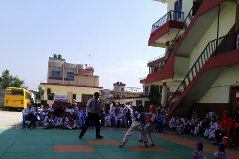 पामिरमा जिल्लास्तरीय तेक्वान्दो