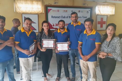 रोट्रयाक्ट डाउनटाउन बाट नियमित रक्तदान