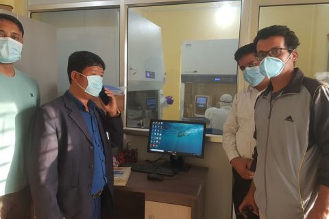 भैरहवामा प्रदेशस्तरीय प्रयोगशालामा कोरोना भाइरसको परीक्षण सुरु