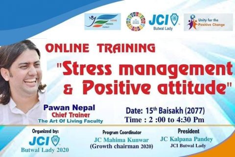 तनाव ब्यबस्थापन तथा सकारात्मक दृष्टिकोण तालिम अनलाइन बाटै सम्पन्न