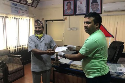 भलाई कोषद्धारा कोरोना राहत कोषमा एक लाख ५१ हजार सहयोग