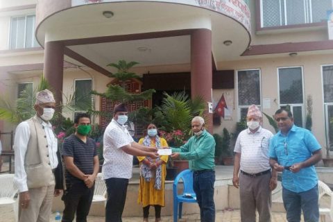 तिलोत्तमा सहकारीद्धारा  प्रकोप कोषमा  ५१ हजार १ सय ११ सहयोग