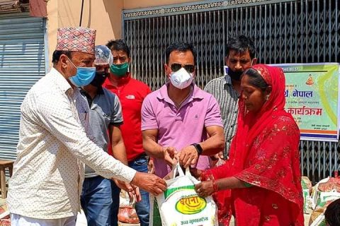 जेसीआई सिद्धार्थद्धारा खाद्यान्न सामाग्री वितरण