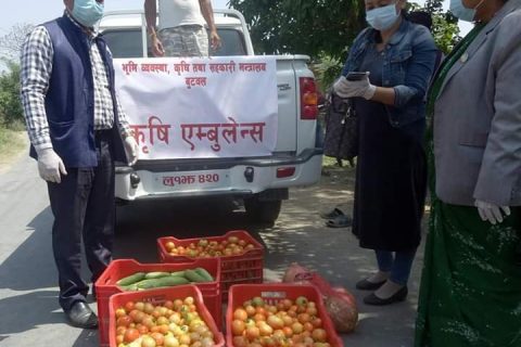 प्रदेश नम्बर ५ को १२ जिल्लामा कृषि एम्बुलेन्स संचालनमा