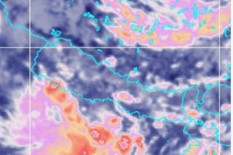 देशभर  मेघगर्जन सहित वर्षाको सम्भावना
