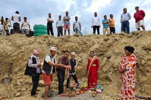सैनामैनामा शहरी स्वास्थ्य केन्द्र भवन निर्माणको काम सुरु