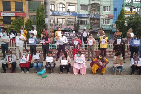 पश्चिम रुकुमकोमा भएको नरसंहार विरुद्ध बुटवलमा प्रदर्शन