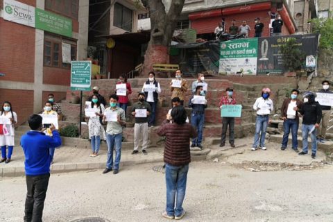रुकुम र जाजरकोटको नरसँहारको विरुद्धमा किर्तिपुरमा प्रदर्शन