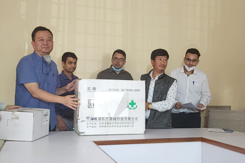 प्रदेश ५ सरकारलाई चीनको कान्सु प्रान्त सरकारको राहत हस्तान्तरण