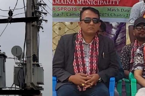 लम्टियामा बिद्युत ट्रान्सर्फमर जडान