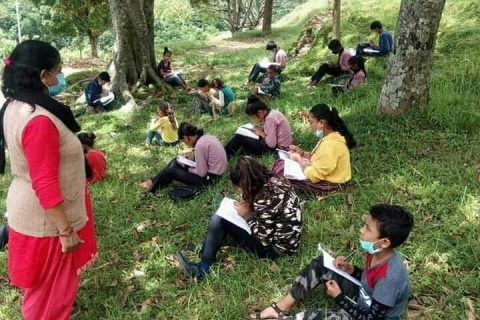 सन्धिखर्कको विद्यालयद्वारा चौरमा पठन–पाठन सञ्चालन