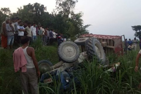 नवलपरासीमा ट्याक्टर दुर्घटना ; चालकको मृत्युु