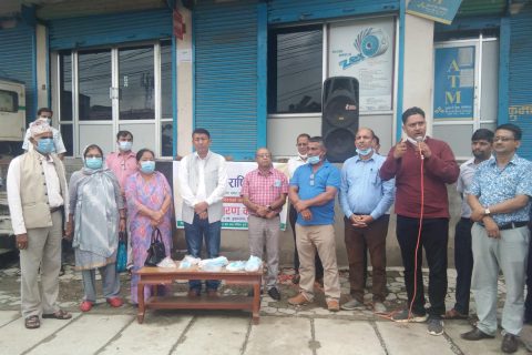विपिको सम्झनामा मणिग्राममा मास्क बितरण