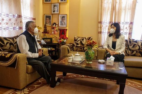 चिनियाँ राजदूत र कांग्रेस नेता पौडेल विच भेटघाट