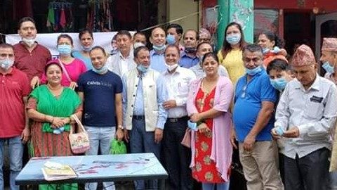 वीपी विचार समाज बुटवलद्धारा १ हजार थान मास्क वितरण