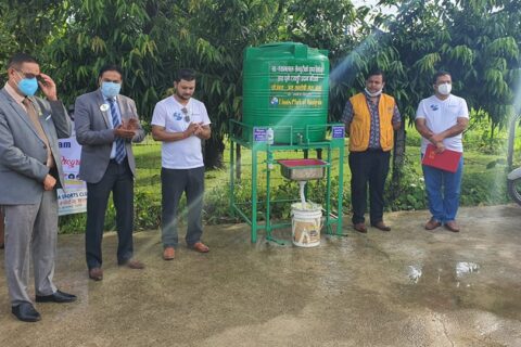 लायन्स मणिग्राम द्धारा पानी टंकी प्रदान
