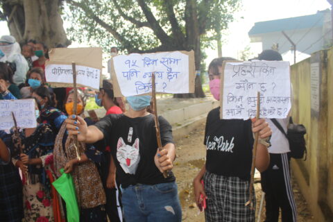 कञ्चनकी करुणा घर्ति मगरको हत्यामा संलग्न दोषीहरुलाई कारबाहीकोमाग राख्दै बिरोध र्याली