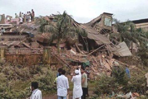 भारतको महाराष्ट्रमा पाँच तले भवन भत्किँदा ९० जना पुरिए,एक जनाको मृत्यु