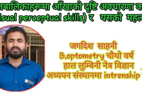 बालबालिकाहरूमा आँखाको दृष्टि अवधारणा कला ( visual perceptual skills) र यसको महत्व