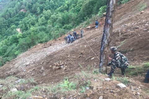 पाल्पाको पहिरोमा बेपत्ता पाँचै जनाको शव फेला