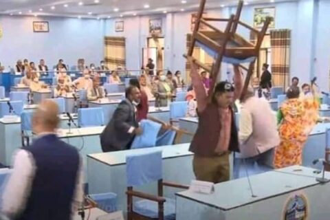 प्रदेश ५ राजधानी विवाद : रोष्टमबाट मन्त्रीले भने-‘घिसारेर निकालिहाल्’