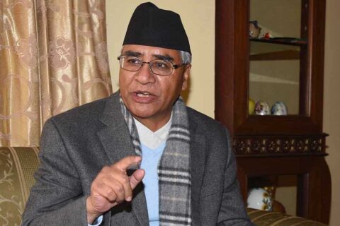 नेकपाकाे दुई तिहाईका कारण अदालत डरायाे : सभापति देउवा