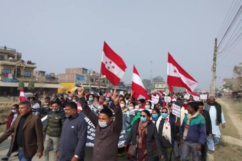 कांग्रेसद्वारा  सबै स्थानीय तहमा विरोध प्रदर्शन