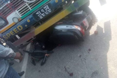 तिलोत्तमाको नयाँमिलमा सवारी दुर्घटना, दुई जना गम्भीर घाइते